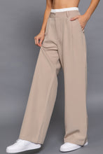 Load image into Gallery viewer, Contrast Waist Boxer Straight Long Pants