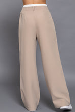 Load image into Gallery viewer, Contrast Waist Boxer Straight Long Pants