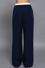 Load image into Gallery viewer, Contrast Waist Boxer Straight Long Pants