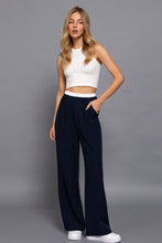 Load image into Gallery viewer, Contrast Waist Boxer Straight Long Pants