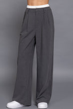 Load image into Gallery viewer, Contrast Waist Boxer Straight Long Pants