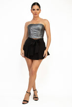 Load image into Gallery viewer, Ribbon Flared Elastic Mini Skort