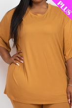 Load image into Gallery viewer, Plus Size Oversized T-shirt &amp; Leggings Set