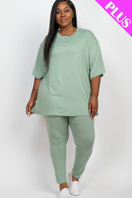 Load image into Gallery viewer, Plus Size Oversized T-shirt &amp; Leggings Set