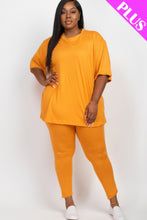 Load image into Gallery viewer, Plus Size Oversized T-shirt &amp; Leggings Set