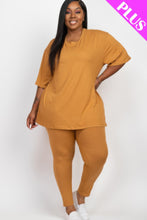 Load image into Gallery viewer, Plus Size Oversized T-shirt &amp; Leggings Set