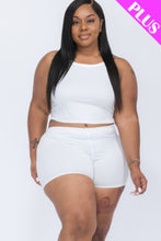 Load image into Gallery viewer, Plus Size Split Back Cami Top &amp; Shorts Set