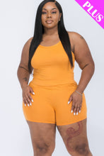 Load image into Gallery viewer, Plus Size Split Back Cami Top &amp; Shorts Set