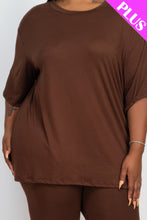 Load image into Gallery viewer, Plus Size Loose Fit Top &amp; Biker Shorts Set