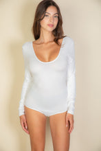 Load image into Gallery viewer, Scoop Neck Solid Long Sleeve Bodysuit