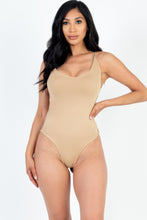 Load image into Gallery viewer, Sexy Solid Color Crisscross Back V-neck Bodysuit