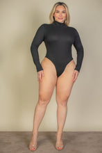 Load image into Gallery viewer, Plus Ribbed Turtle Neck Long Sleeve Bodysuit