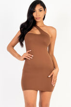 Load image into Gallery viewer, One Shoulder Bodycon Mini Dress