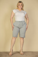 Load image into Gallery viewer, Plus Size French Terry Bermuda Shorts