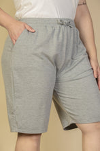 Load image into Gallery viewer, Plus Size French Terry Bermuda Shorts