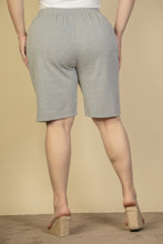 Load image into Gallery viewer, Plus Size French Terry Bermuda Shorts