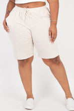 Load image into Gallery viewer, Plus Size French Terry Bermuda Shorts