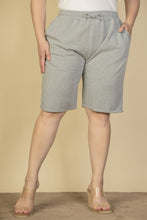 Load image into Gallery viewer, Plus Size French Terry Bermuda Shorts