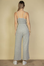 Load image into Gallery viewer, Sweater-knit Fuzzy Frenchy Tie Front Cami Jumpsuit