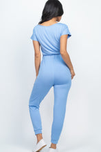 Load image into Gallery viewer, Two-way Shoulder Drawstring Jumpsuit