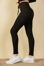 Load image into Gallery viewer, Tie-Front Ribbed Lounge Leggings