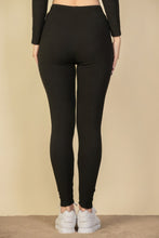 Load image into Gallery viewer, Tie-Front Ribbed Lounge Leggings