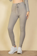 Load image into Gallery viewer, Tie-Front Ribbed Lounge Leggings