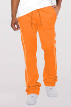 Load image into Gallery viewer, Mens Side Pipe Stacked Flare Pants