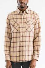 Load image into Gallery viewer, Long Sleeve Flannel Full Plaid Checkered Shirt