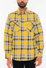 Load image into Gallery viewer, Long Sleeve Flannel Full Plaid Checkered Shirt