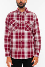 Load image into Gallery viewer, Long Sleeve Flannel Full Plaid Checkered Shirt