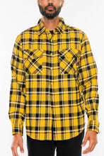 Load image into Gallery viewer, Long Sleeve Flannel Full Plaid Checkered Shirt