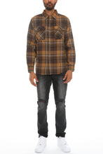 Load image into Gallery viewer, Regular Fit Checker Plaid Flannel Long Sleeve