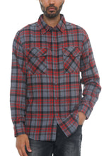 Load image into Gallery viewer, Regular Fit Checker Plaid Flannel Long Sleeve