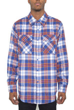 Load image into Gallery viewer, Regular Fit Checker Plaid Flannel Long Sleeve