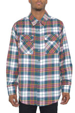 Load image into Gallery viewer, Regular Fit Checker Plaid Flannel Long Sleeve