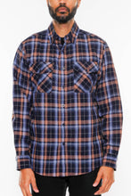 Load image into Gallery viewer, Regular Fit Checker Plaid Flannel Long Sleeve