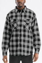 Load image into Gallery viewer, Mens Quilted Padded Flannel