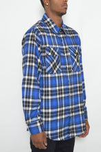 Load image into Gallery viewer, Regular Fit Checker Plaid Flannel Long Sleeve