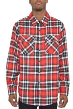 Load image into Gallery viewer, Regular Fit Checker Plaid Flannel Long Sleeve