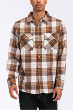 Load image into Gallery viewer, Regular Fit Checker Plaid Flannel Long Sleeve