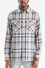 Load image into Gallery viewer, Regular Fit Checker Plaid Flannel Long Sleeve