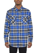 Load image into Gallery viewer, Regular Fit Checker Plaid Flannel Long Sleeve