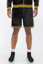 Load image into Gallery viewer, Status Print Velour Shorts Suede Shorts