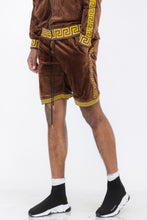 Load image into Gallery viewer, Status Print Velour Shorts Suede Shorts