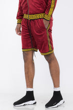 Load image into Gallery viewer, Status Print Velour Shorts Suede Shorts