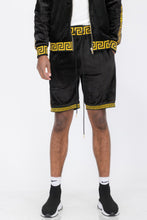 Load image into Gallery viewer, Status Print Velour Shorts Suede Shorts