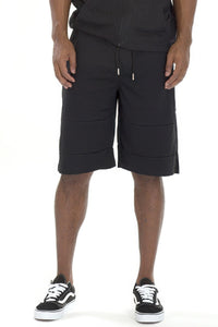 Zip Pocket Shorts And Short Sleeve Top