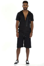 Load image into Gallery viewer, Zip Pocket Shorts And Short Sleeve Top