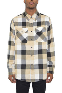 Long Sleeve Checkered Flannel